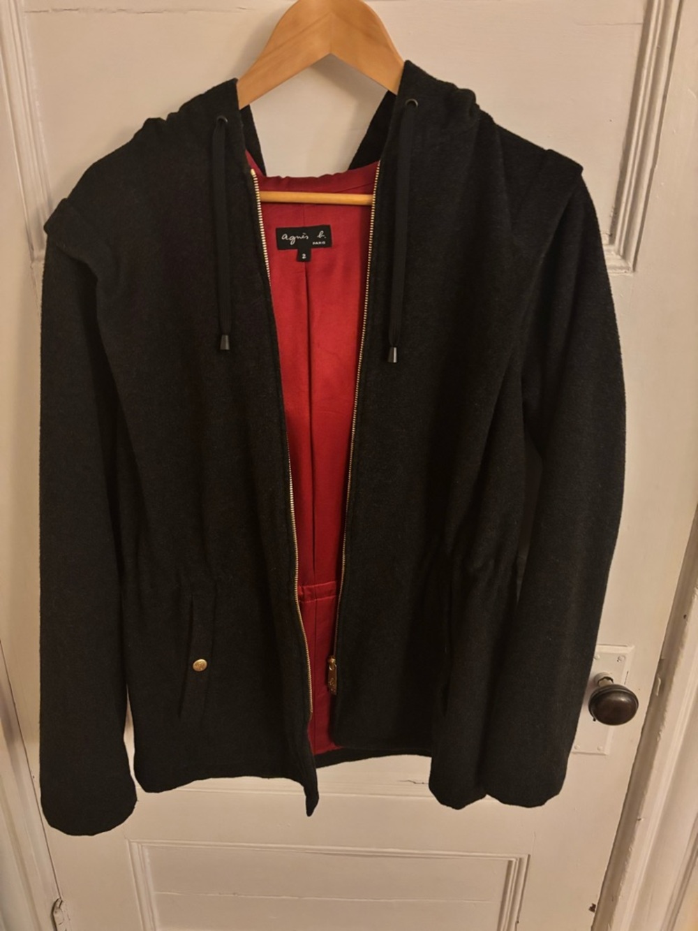 Agnes B. - wool hoodie jacket